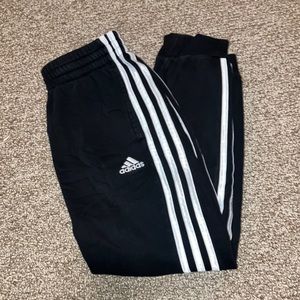 Adidas Black Joggers Sweatpants Size M 10/12